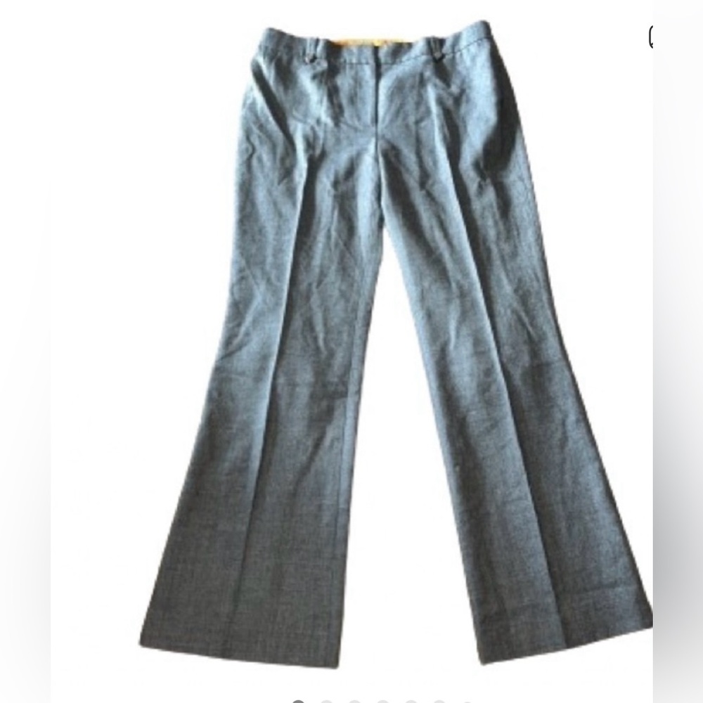 Tory Burch gray wool wide leg trousers size 12 - but fits like an 8/10